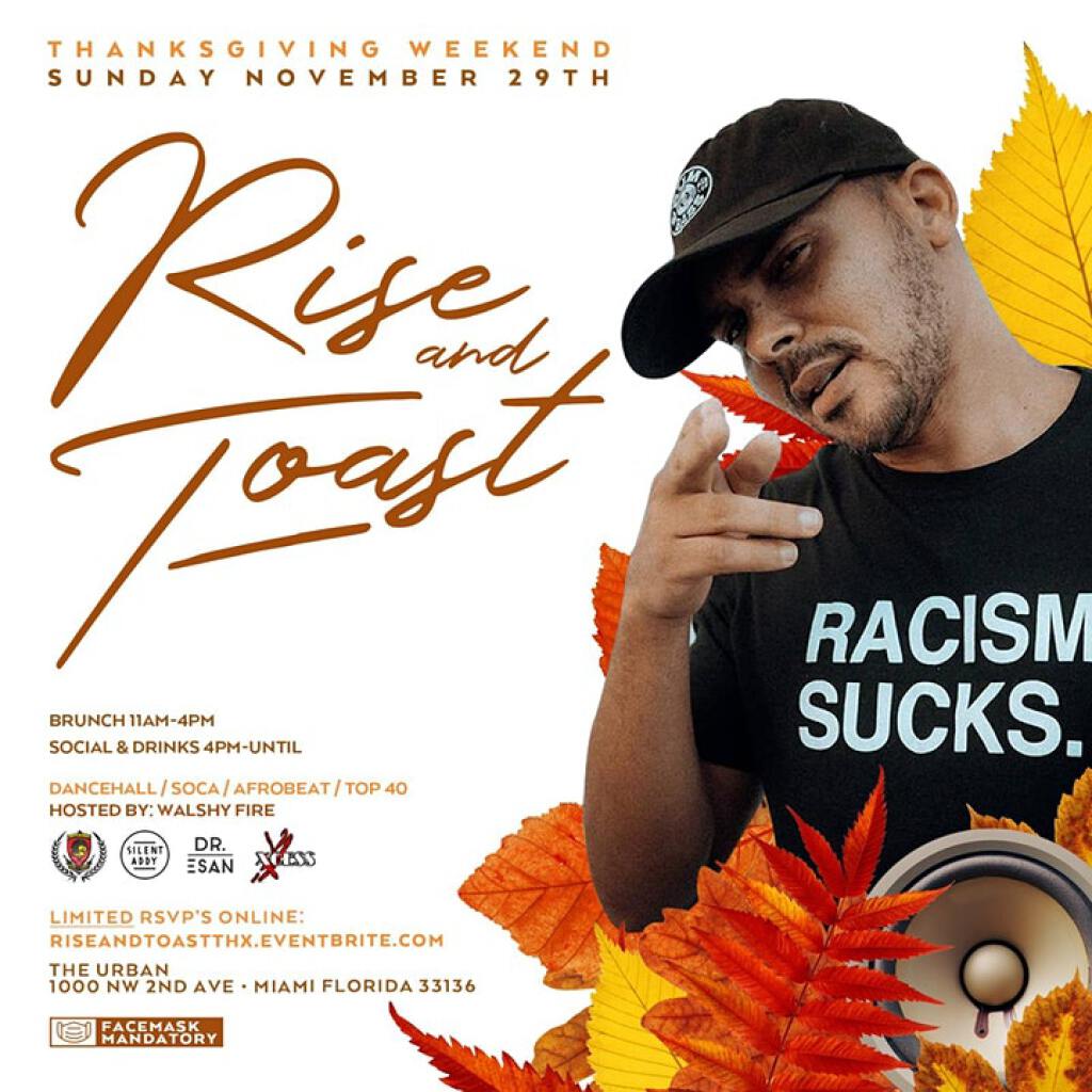 Rise & Toast Brunch flyer or graphic.