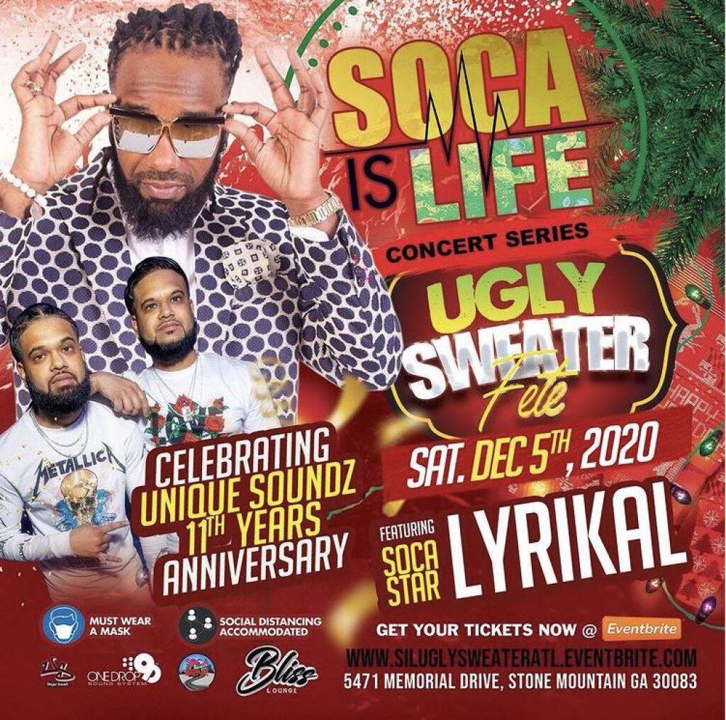 Soca Is Life flyer or graphic.