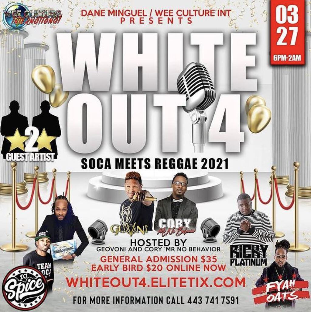 White Out 4 flyer or graphic.