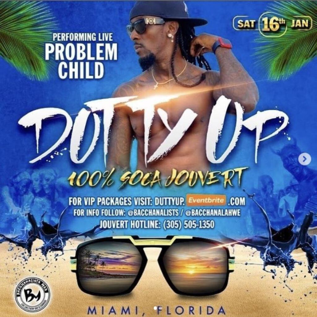 Dutty up flyer or graphic.