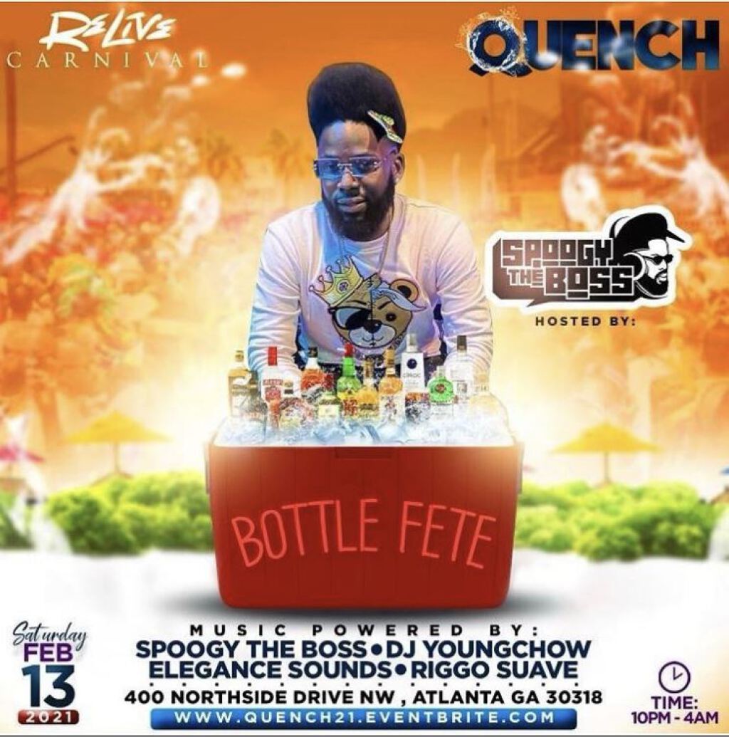 Quench Cooler Fete flyer or graphic.
