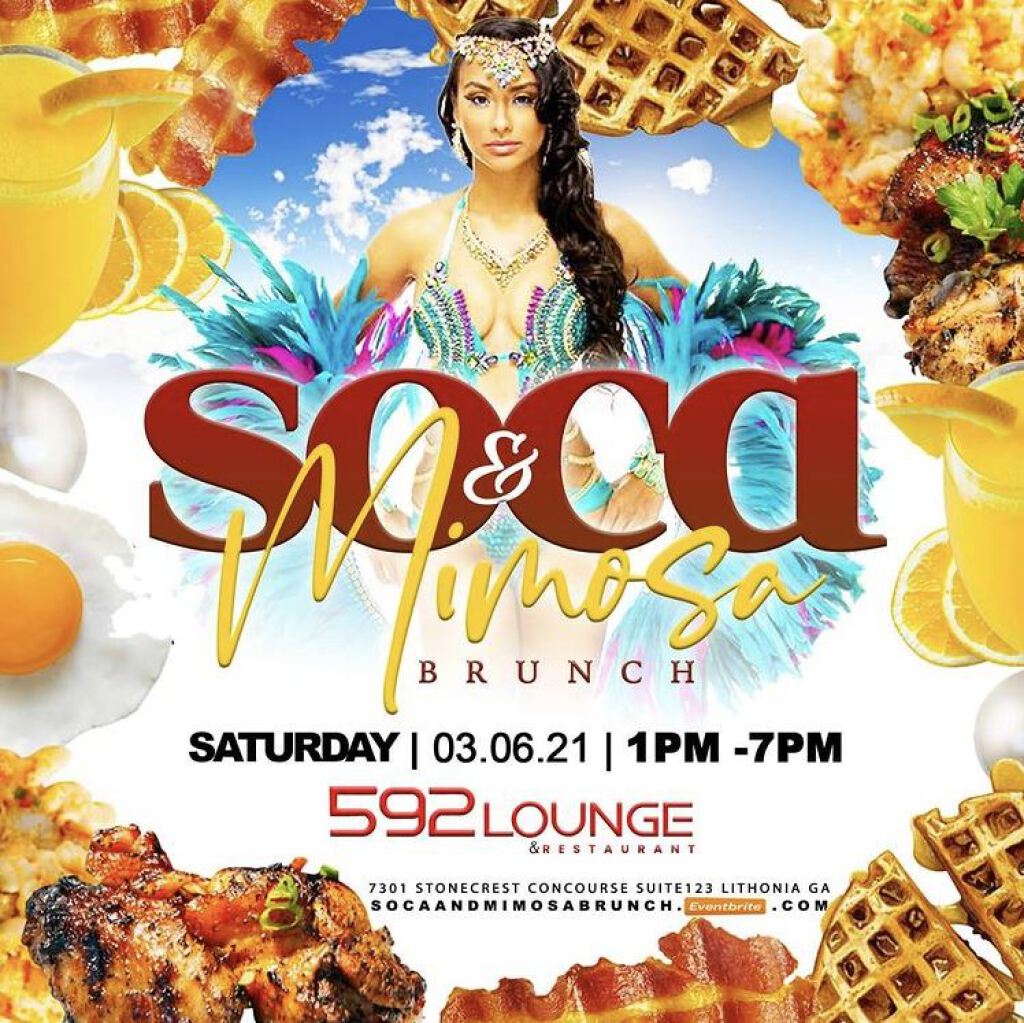 Soca & Mimosa flyer or graphic.