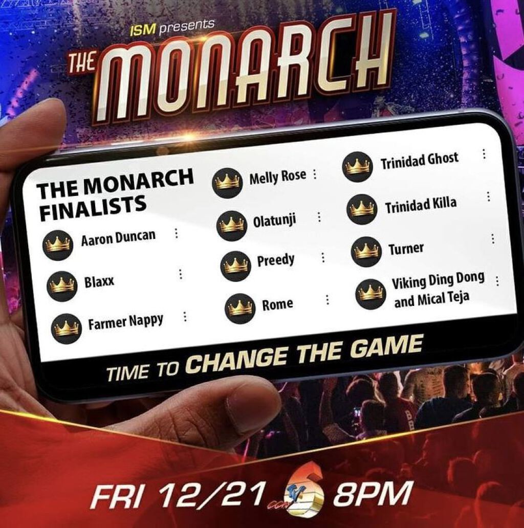 The Monarch Finals flyer or graphic.