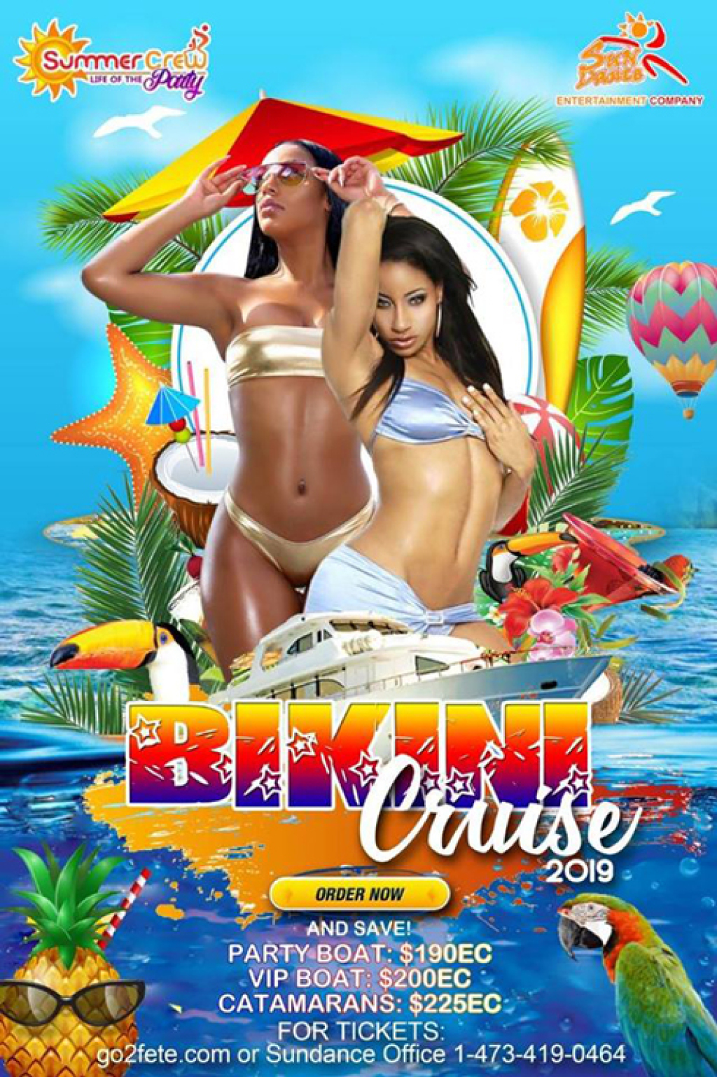 Bikini Cruise flyer or graphic.