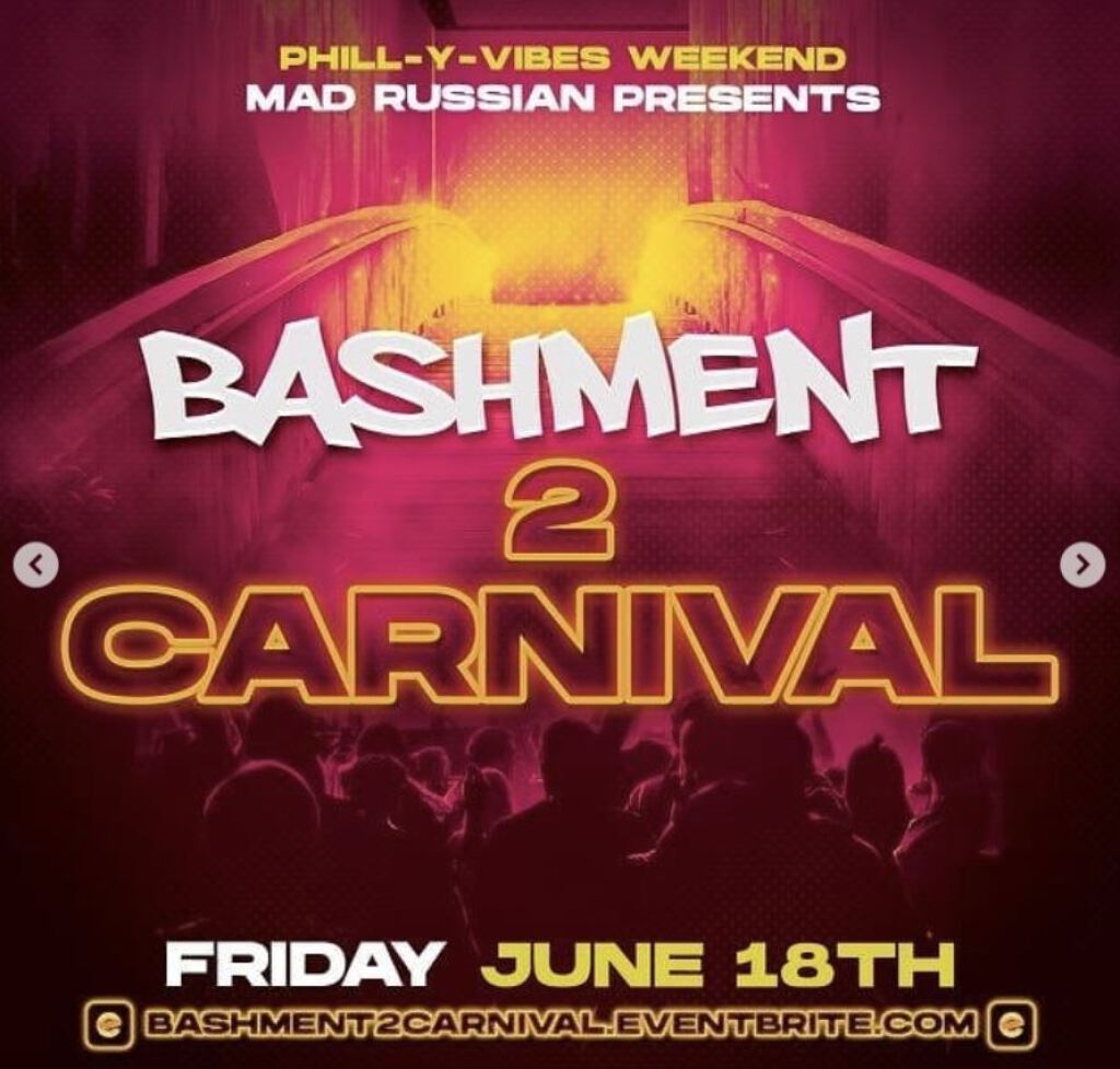 Bashment 2 Carnvial flyer or graphic.