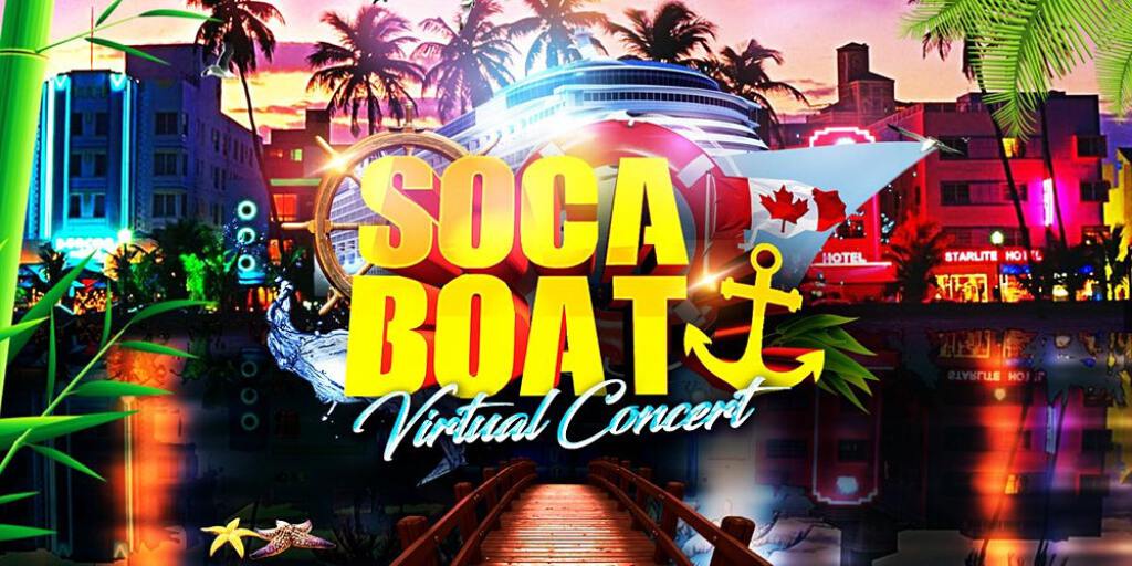 Soca Boat Virtual Concert flyer or graphic.