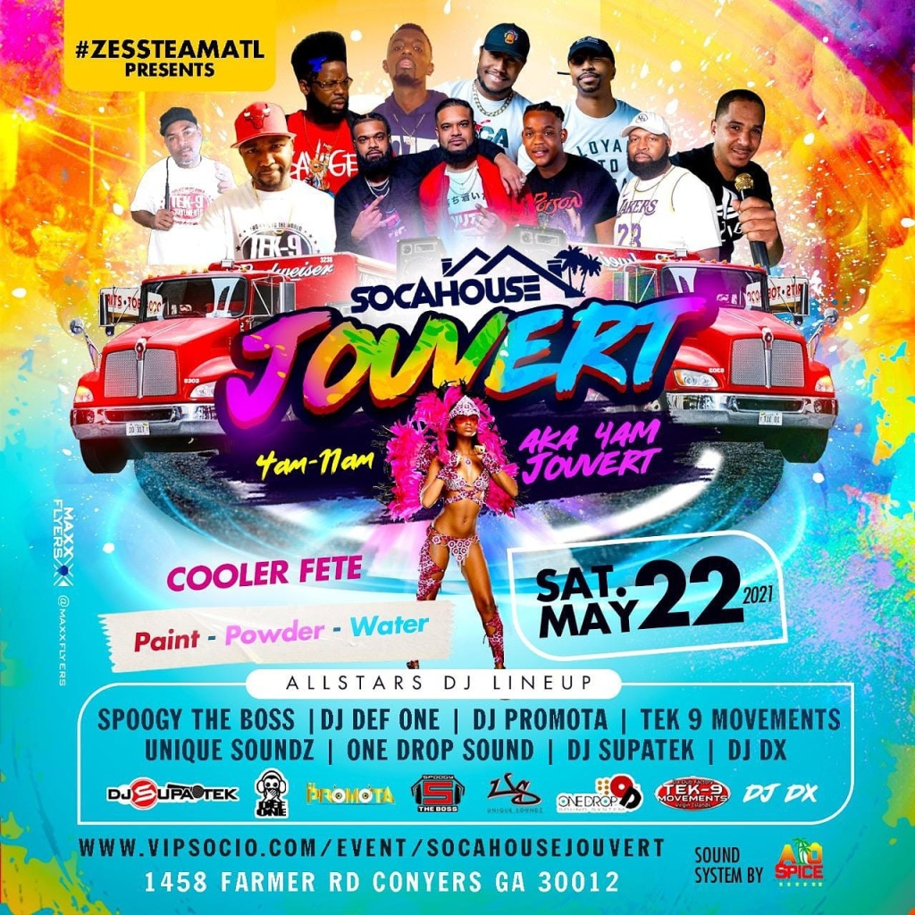 Soca House Jouvert flyer or graphic.