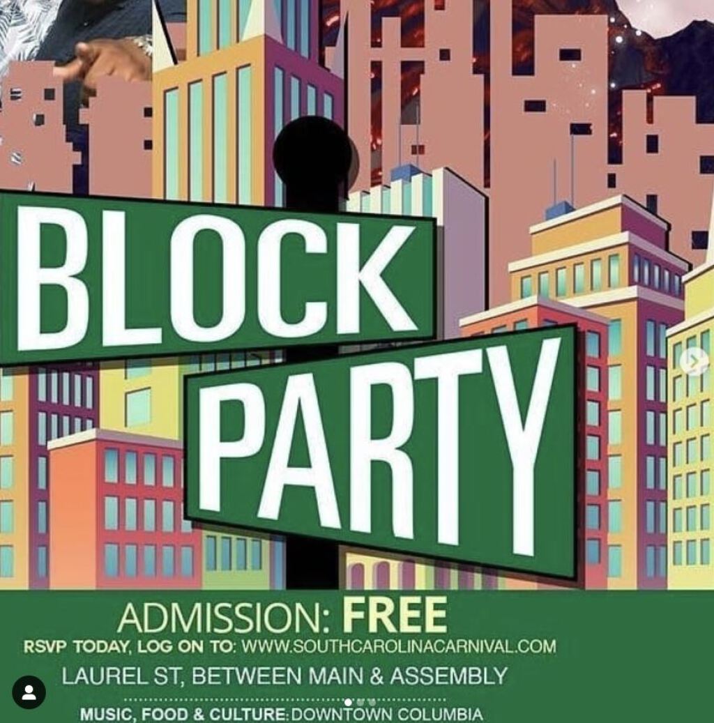 Block Party  flyer or graphic.