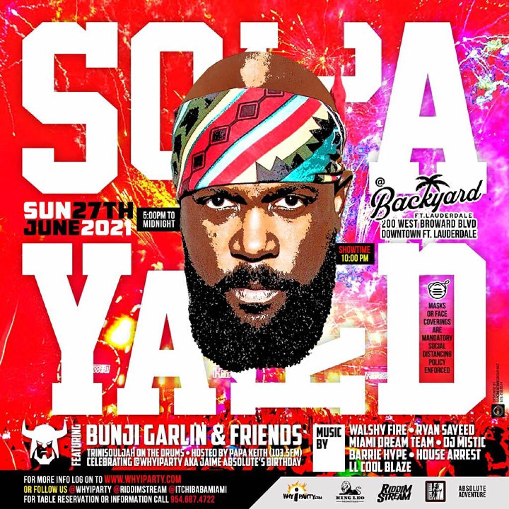 Soca Yard flyer or graphic.