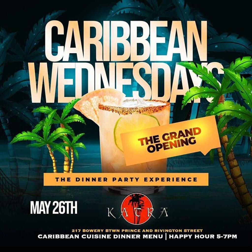 Caribbean Wednesdays flyer or graphic.