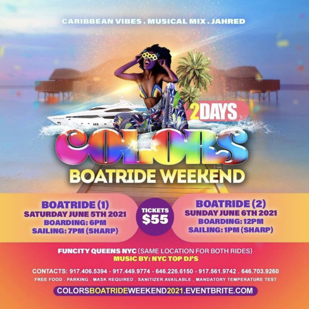 Colors Boat Ride Weekend Edition- Boat 2 flyer or graphic.