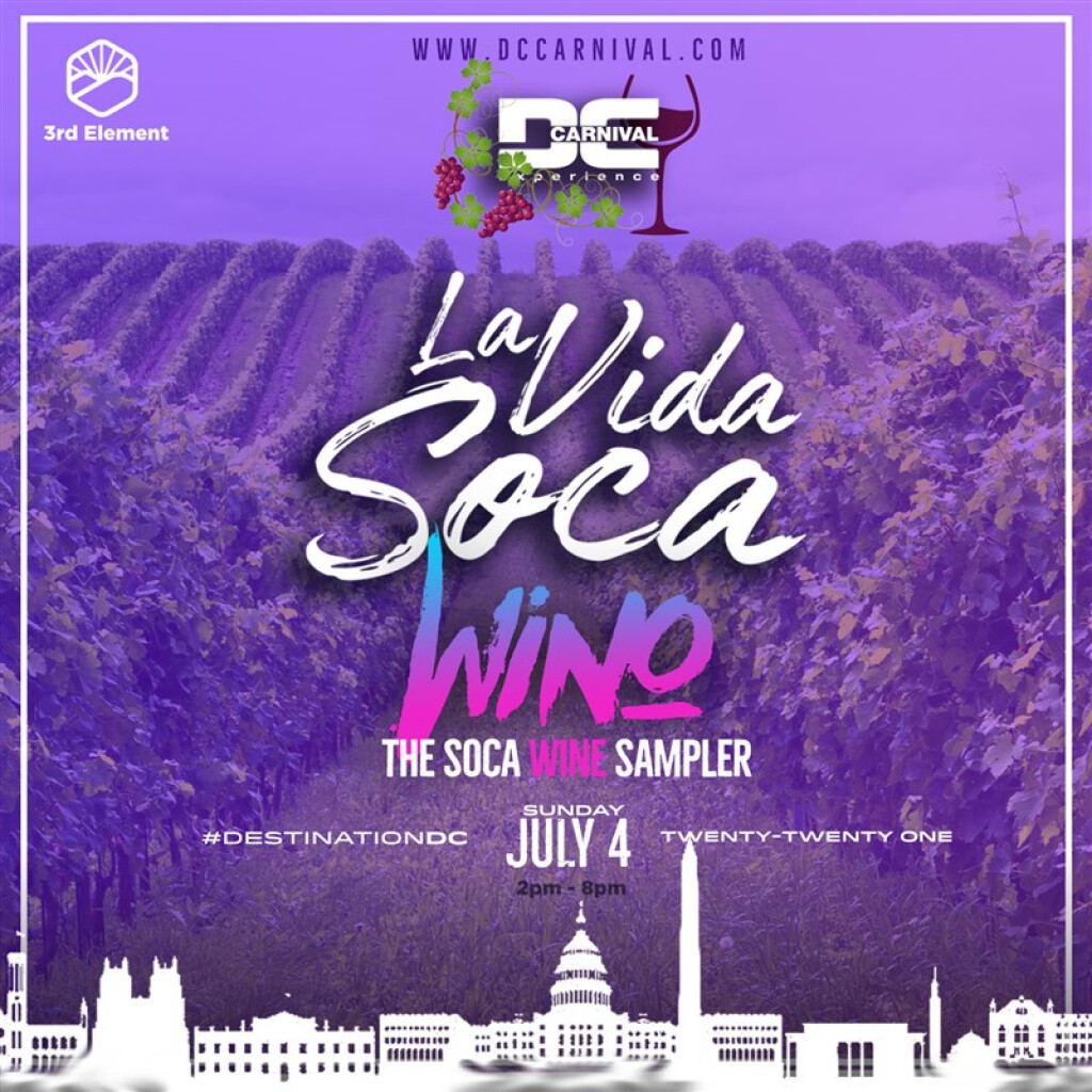 Wino: The Soca Wine Sampler flyer or graphic.