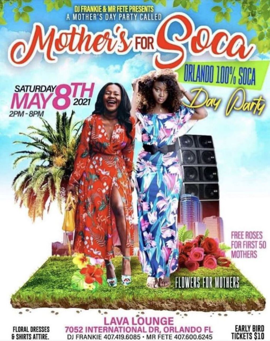 Mothers For Soca flyer or graphic.