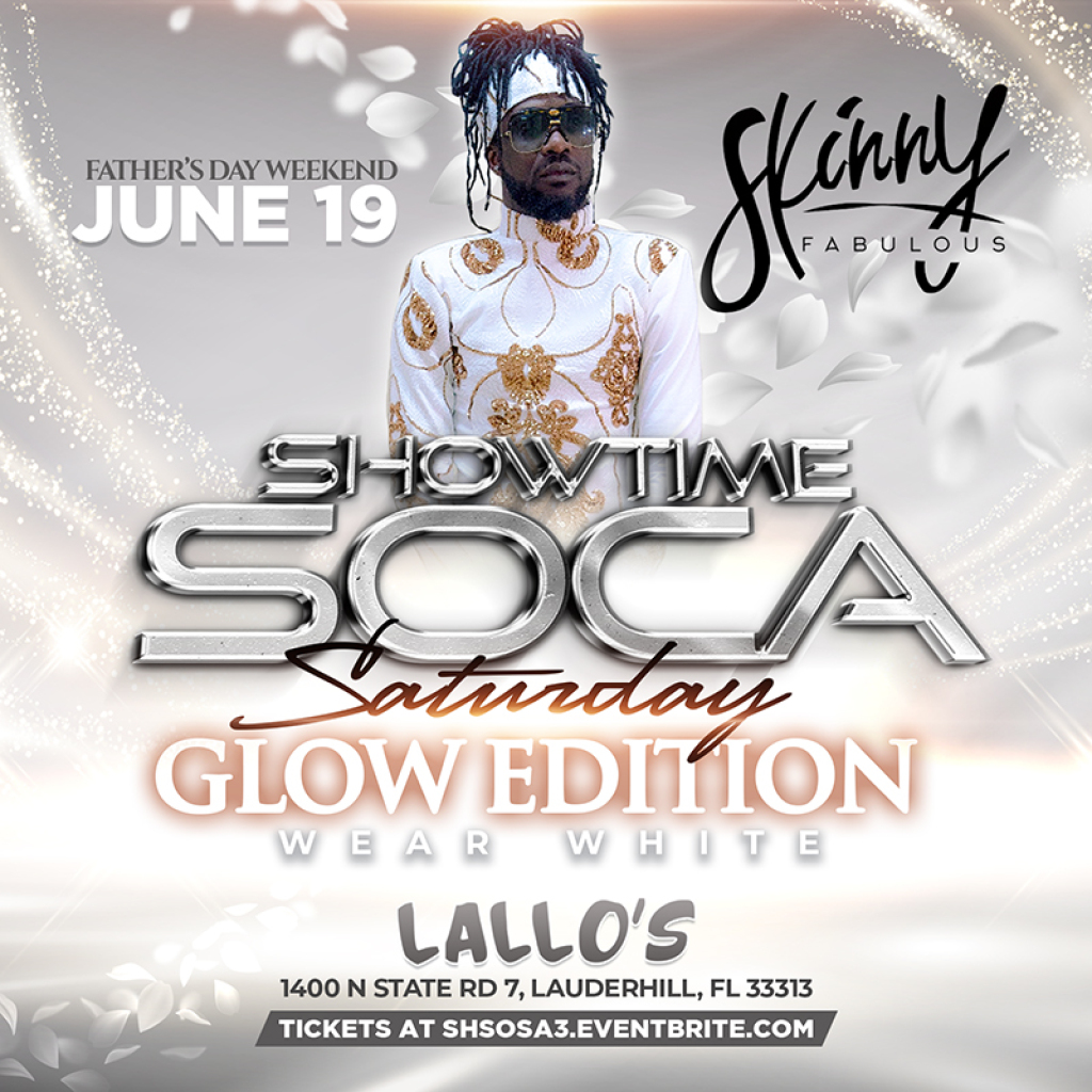 Showtime Soca Saturdays flyer or graphic.