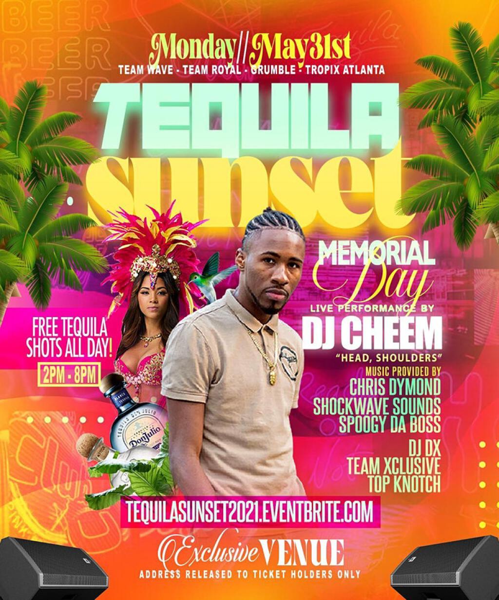 Tequila Sunset 2021 flyer or graphic.