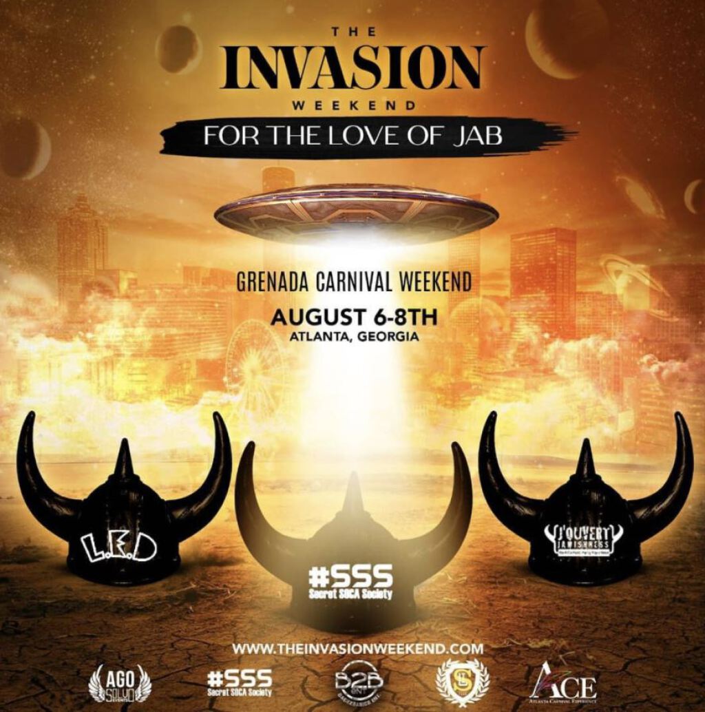 The Invasion Weekend All Access Pass flyer or graphic.