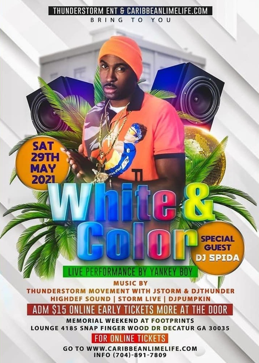 White & Color flyer or graphic.