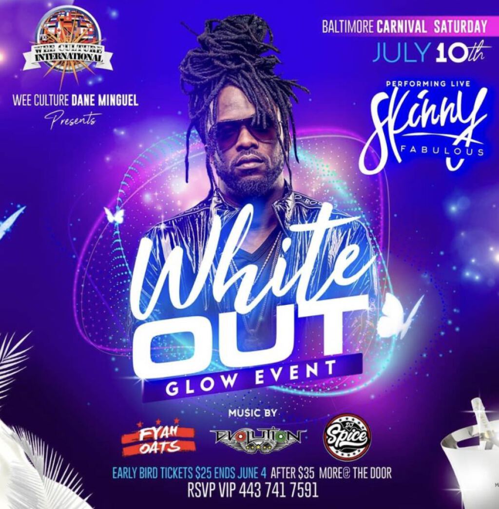 White Out Glow Edition flyer or graphic.