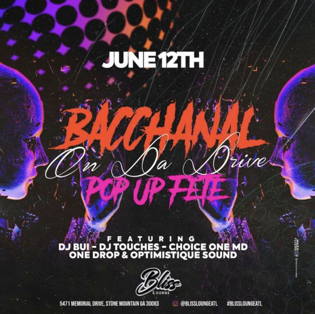 Bacchanal On Da Drive flyer or graphic.