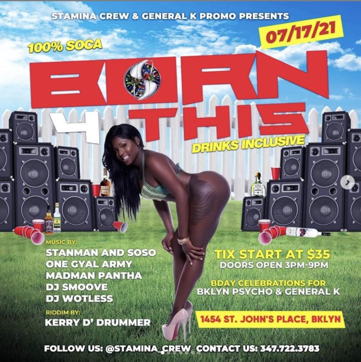 Born 4 This flyer or graphic.