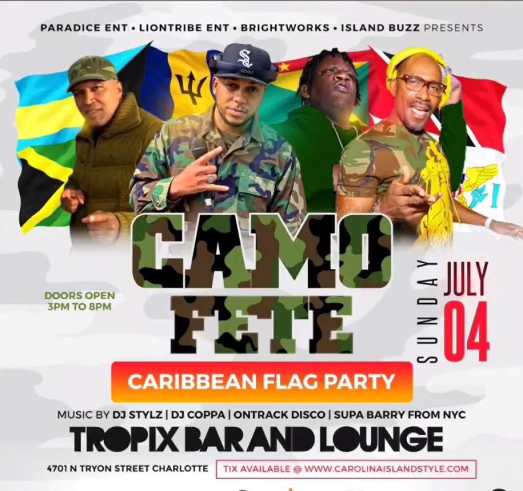 Camo Day Fete flyer or graphic.