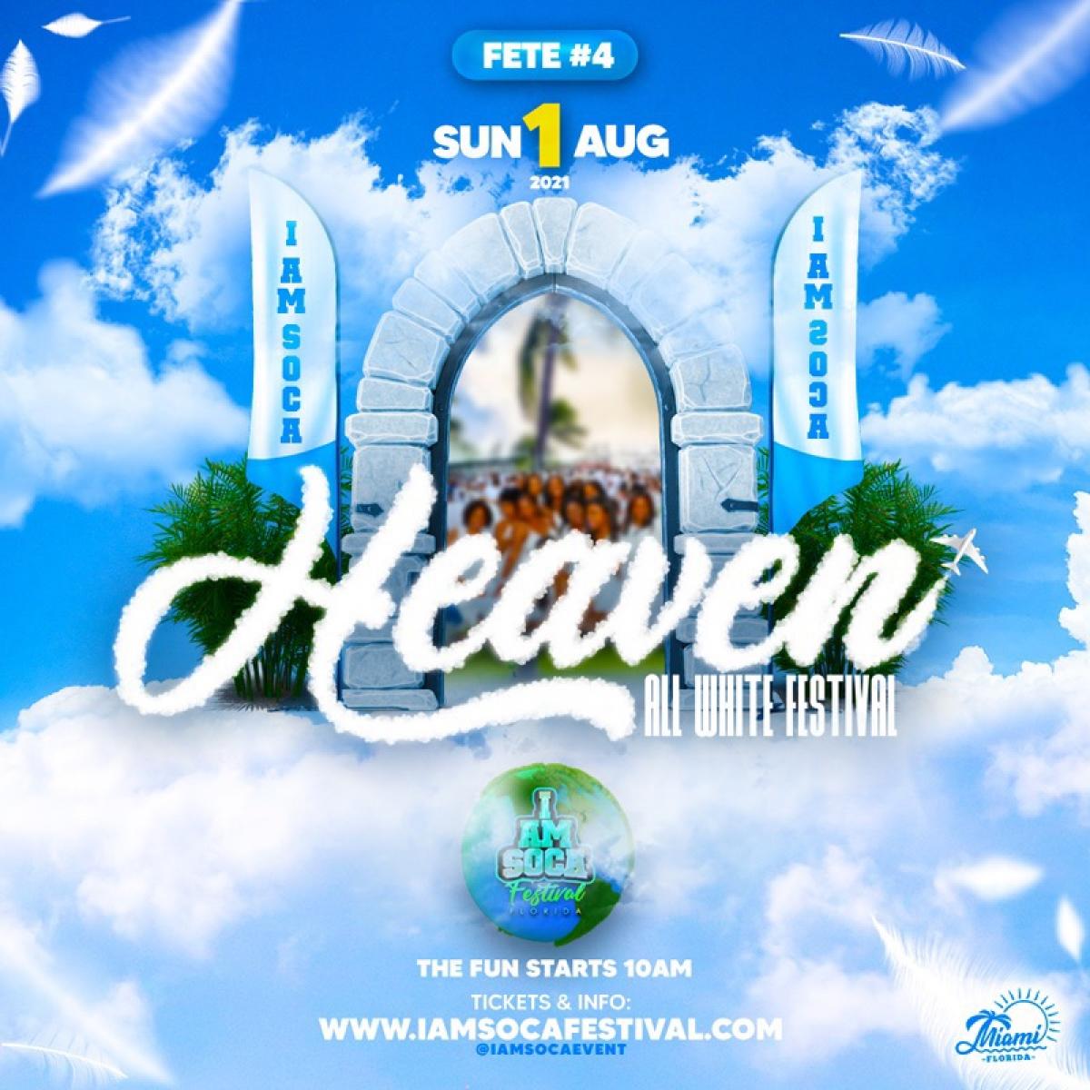 Heaven: All White Festival flyer or graphic.