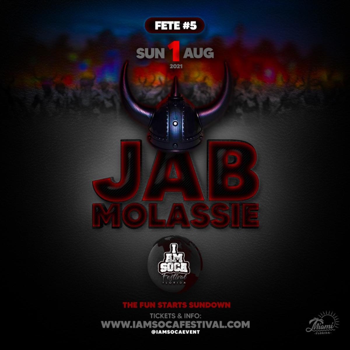 Jab Molassie flyer or graphic.