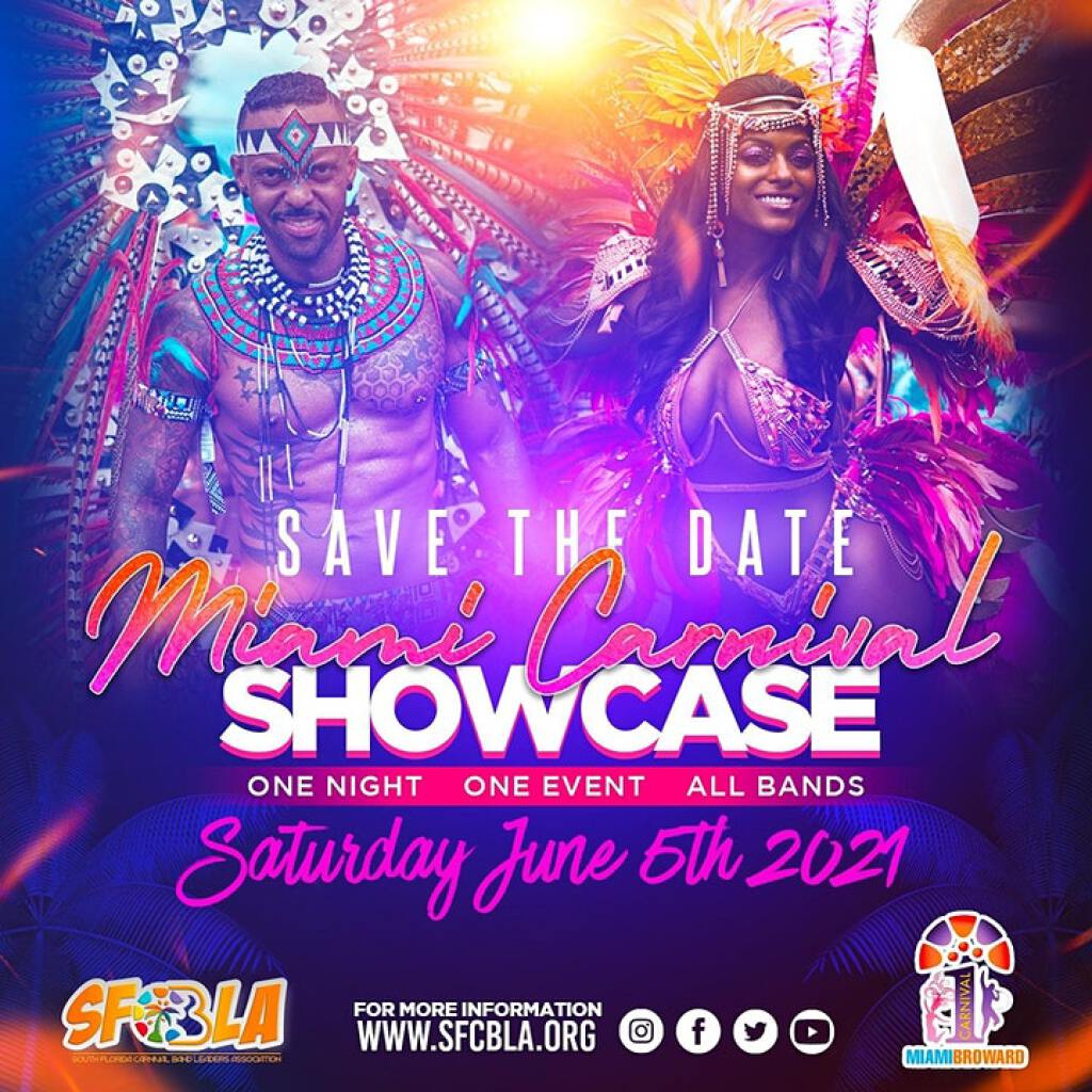 Miami Carnival Showcase 2021  flyer or graphic.