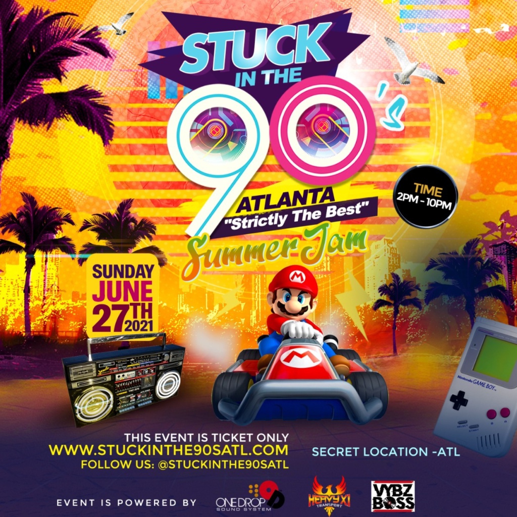 Stuck In The 90s - Summa Jam flyer or graphic.