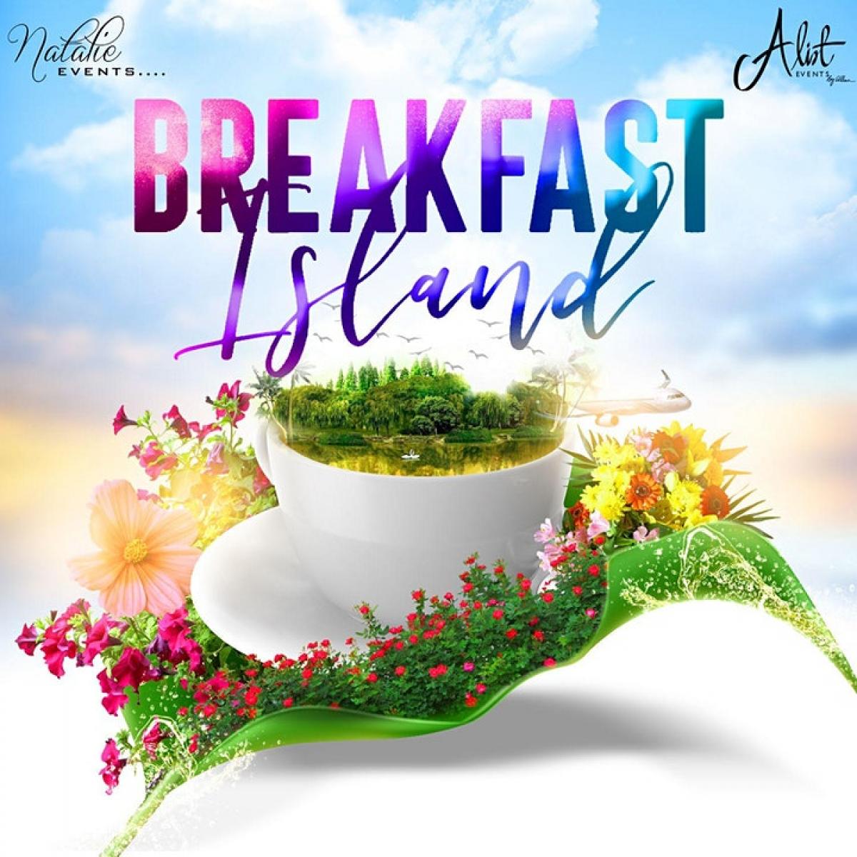 Breakfast Island flyer or graphic.