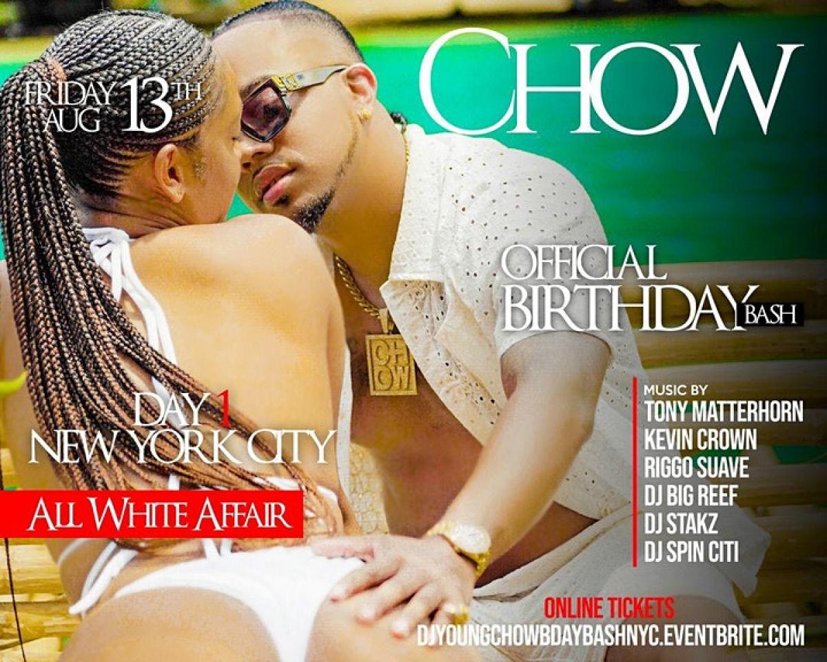 Dj Young Chow Birthday Bash : NYC flyer or graphic.