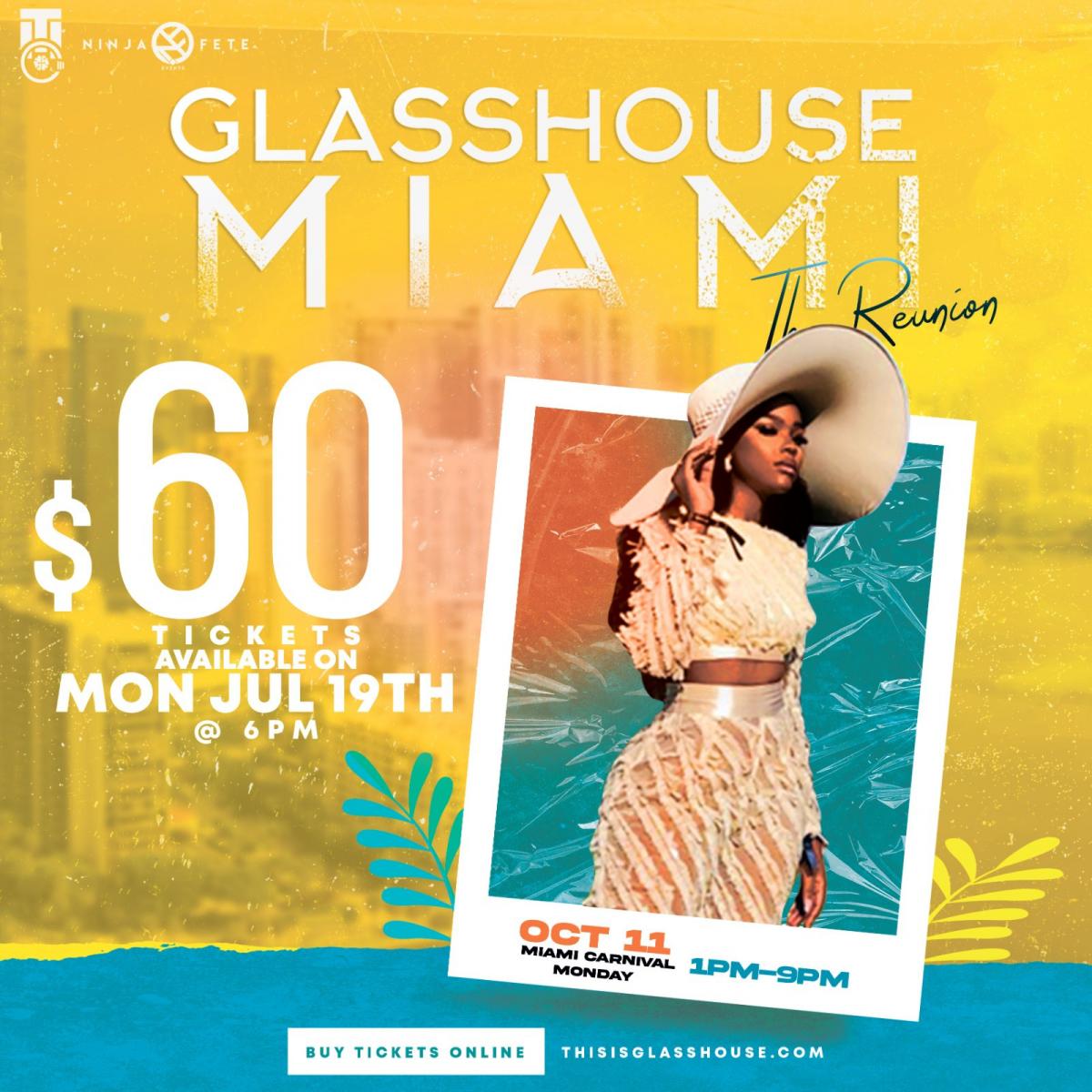 Glasshouse MIAMI21 flyer or graphic.