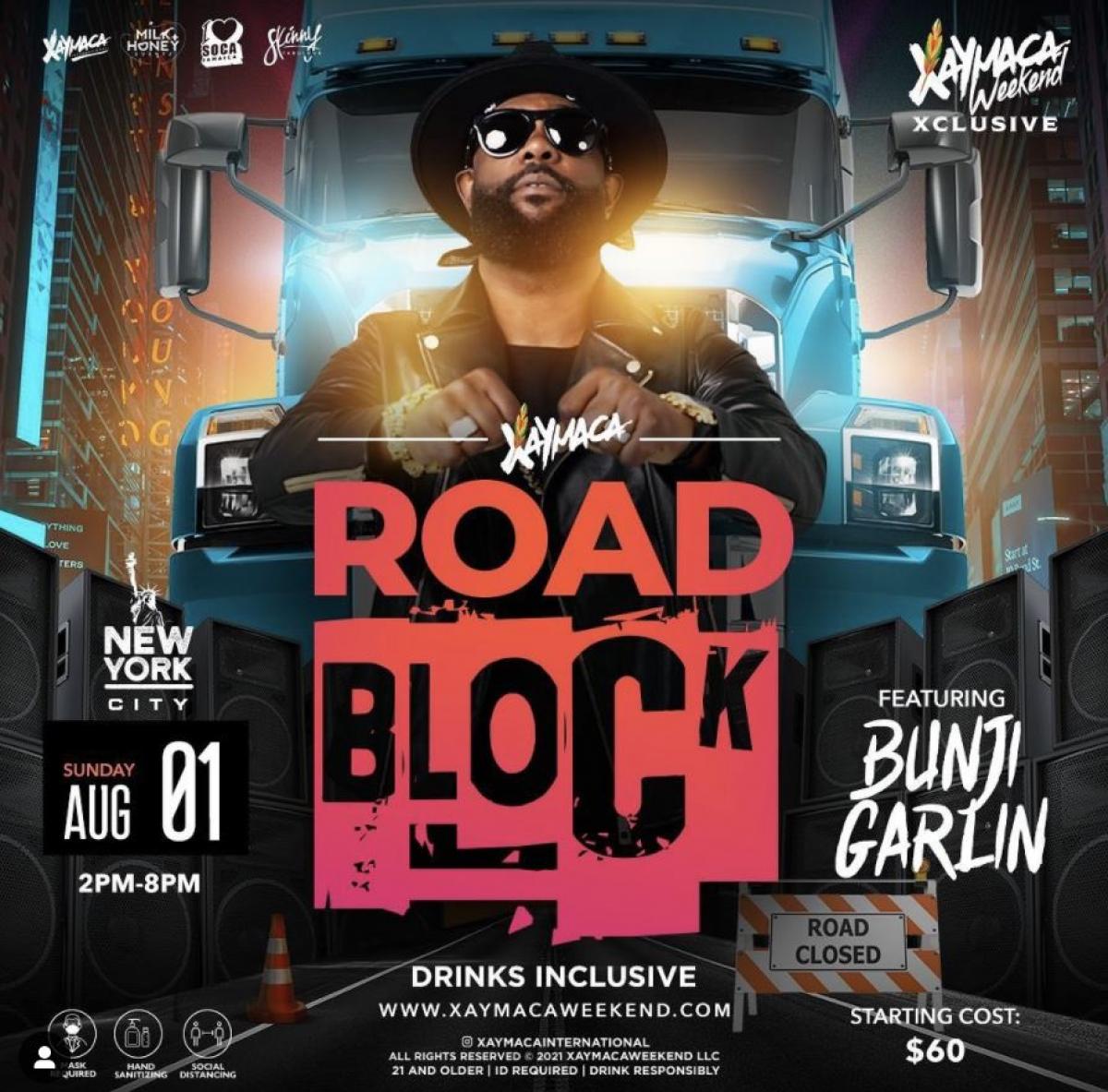 Road Block flyer or graphic.
