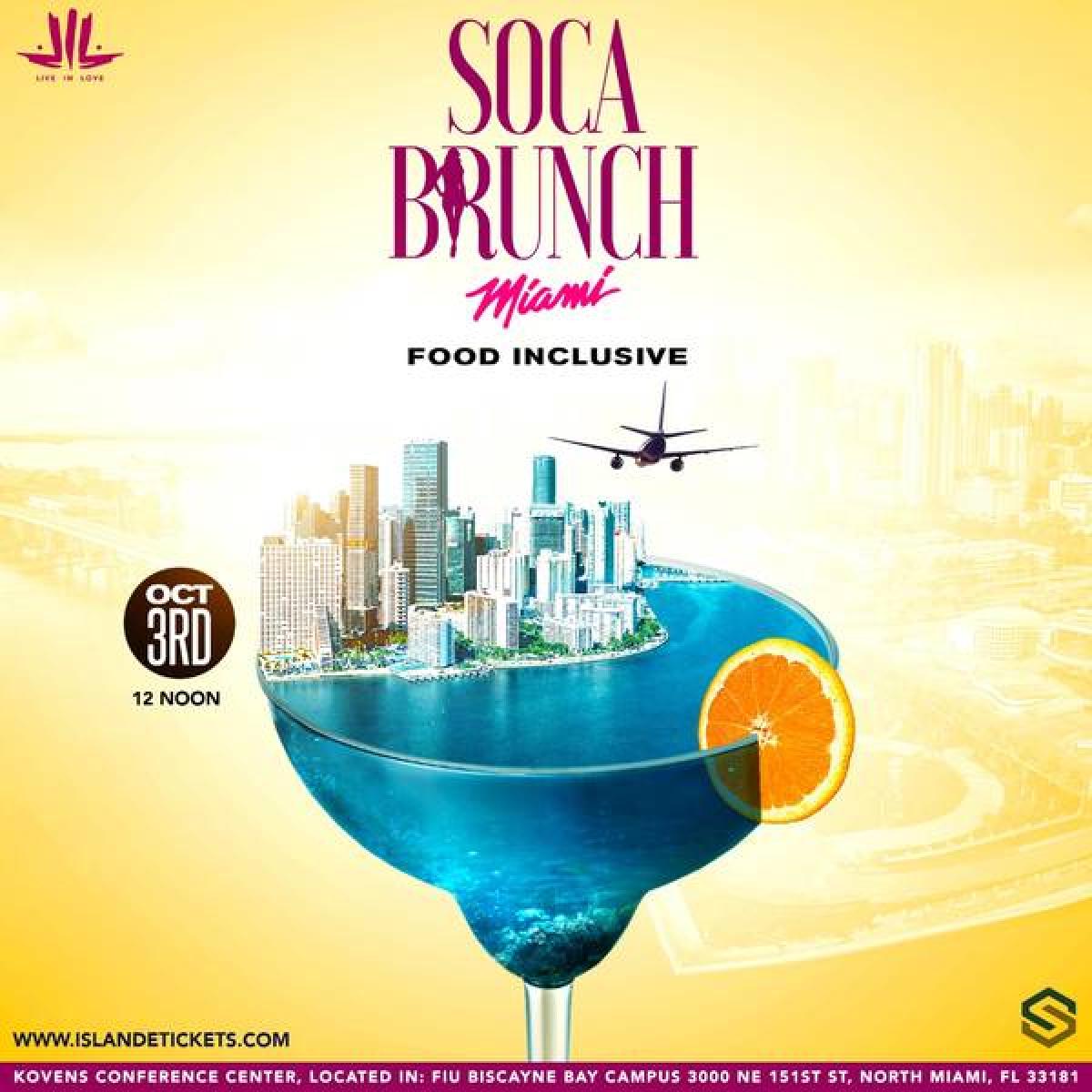 Soca Brunch flyer or graphic.