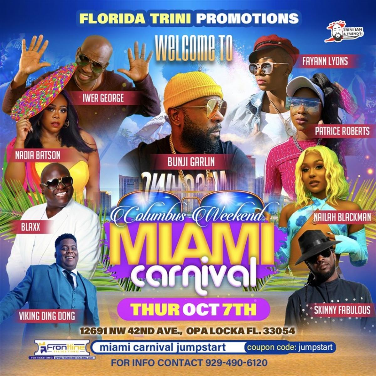 Welcome to Miami flyer or graphic.