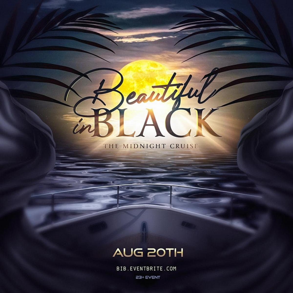Beautiful in Black flyer or graphic.