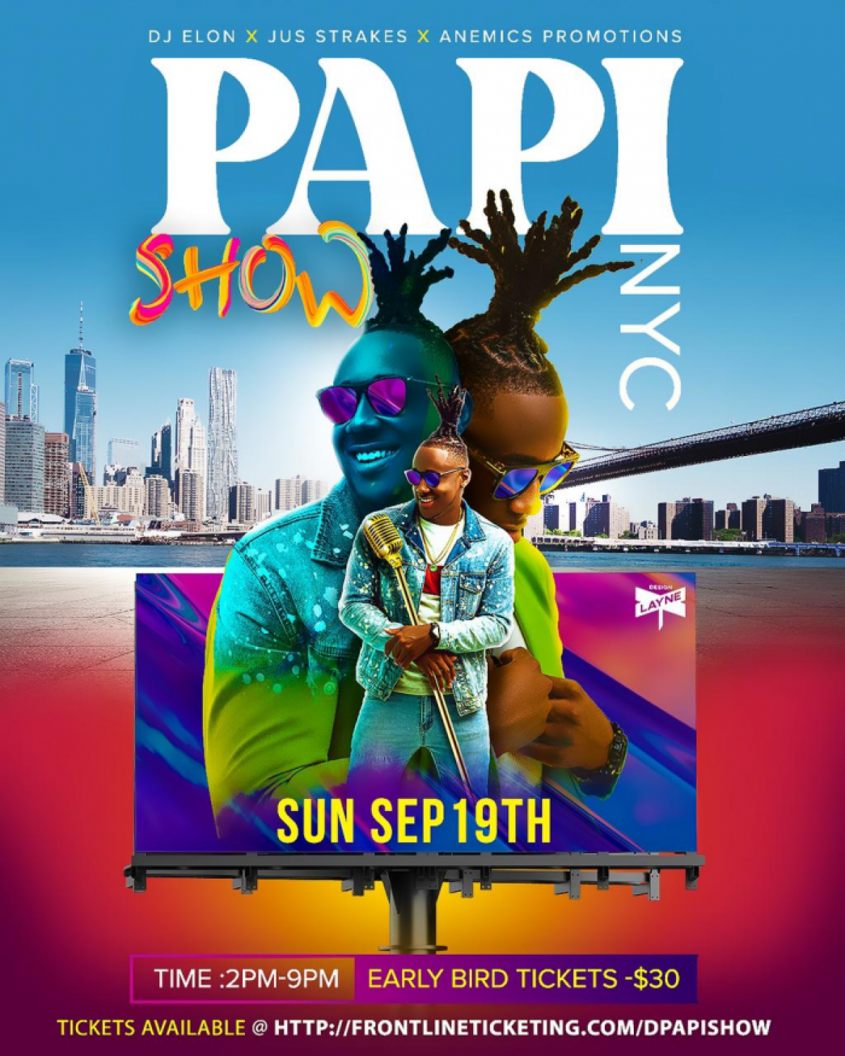 D Papi Show flyer or graphic.