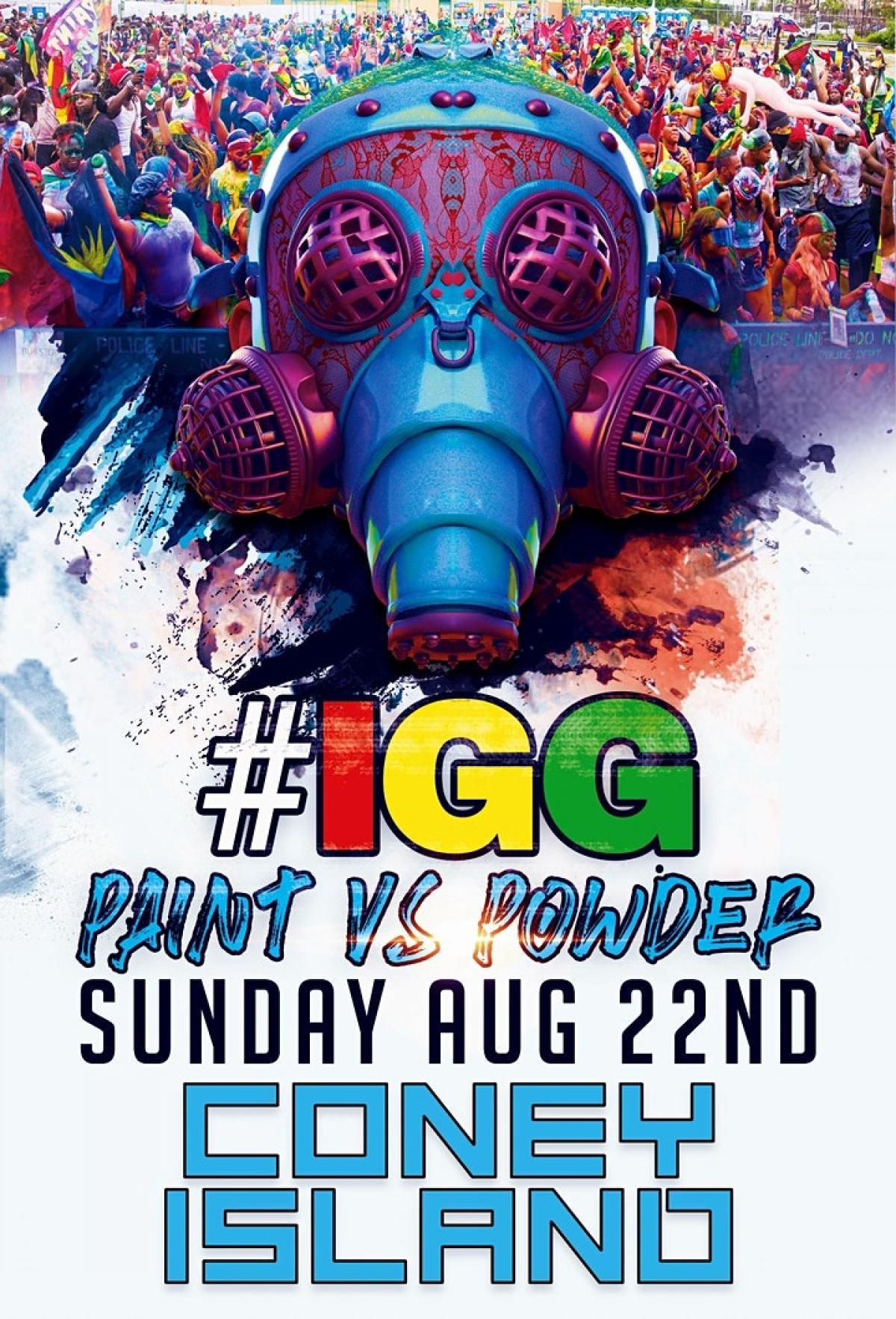 Ice Gold Green Paint Vs Powder 2021 flyer or graphic.