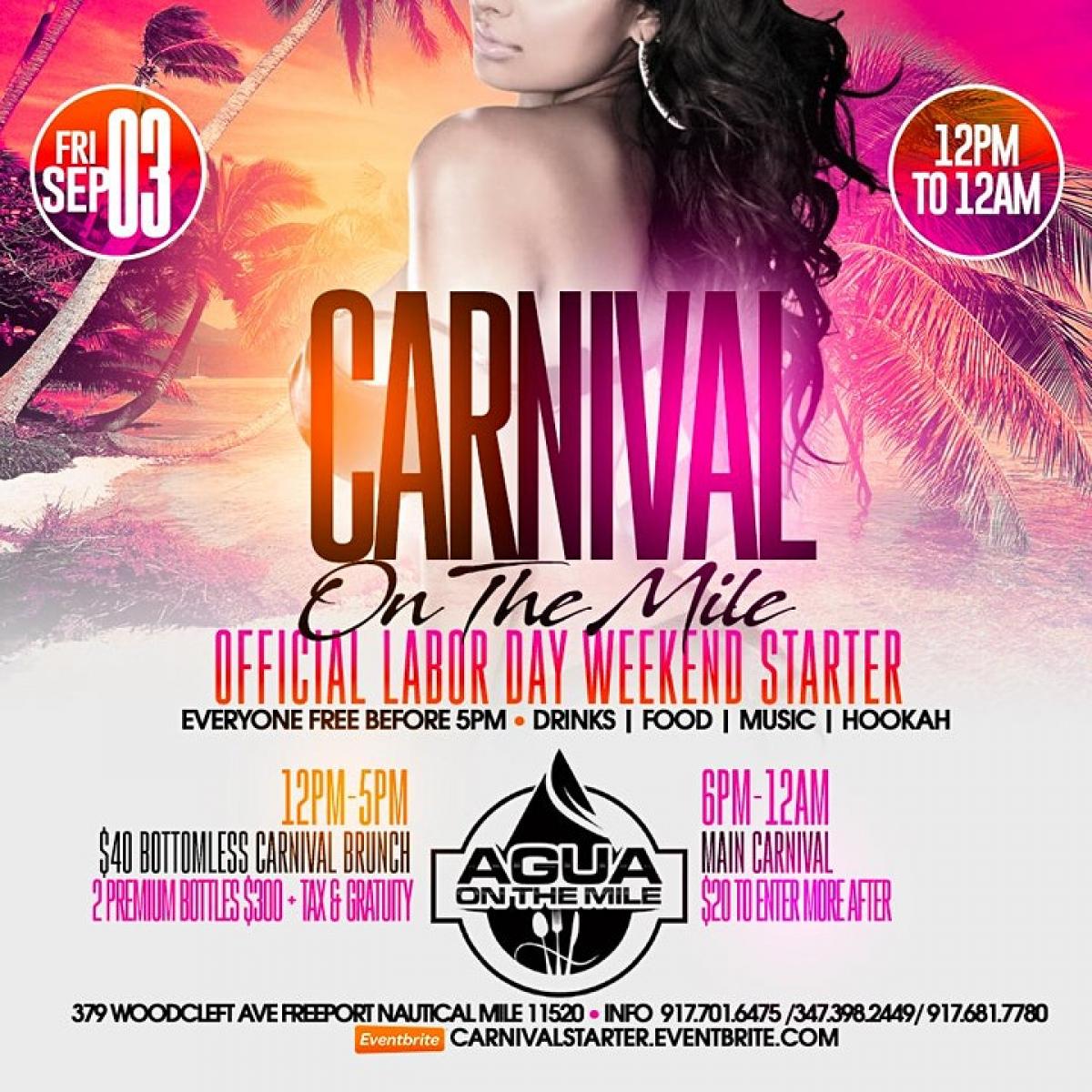 Laborday Weekend Starter flyer or graphic.