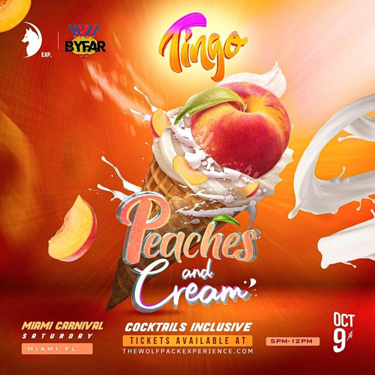 Peaches & Cream flyer or graphic.