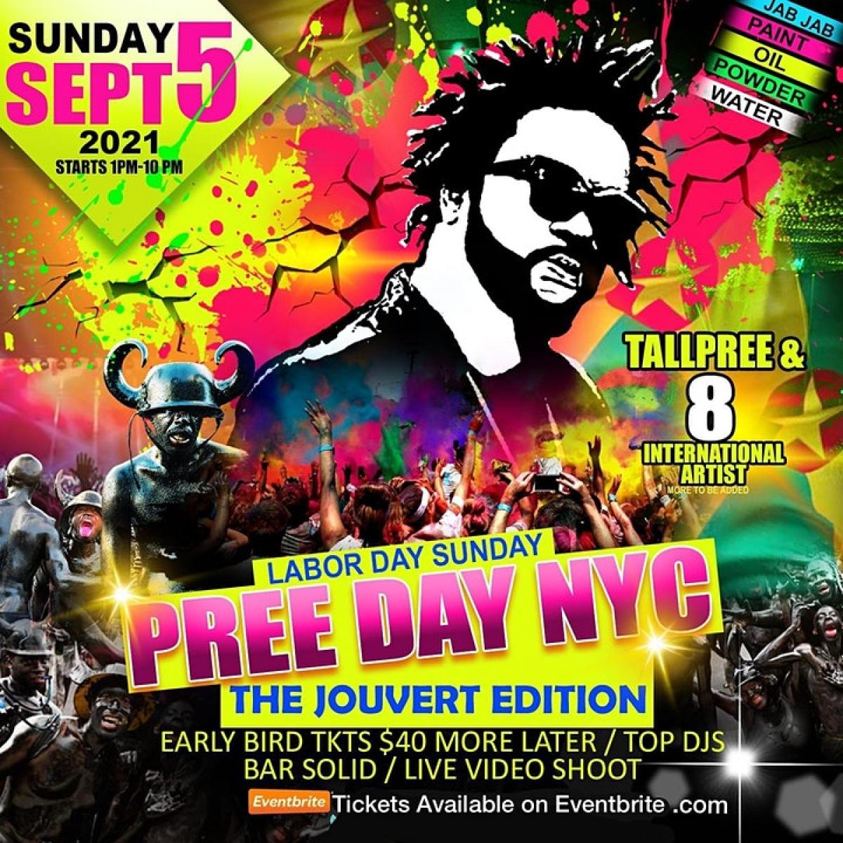 Preeday NYC- The Jouvert Edition flyer or graphic.