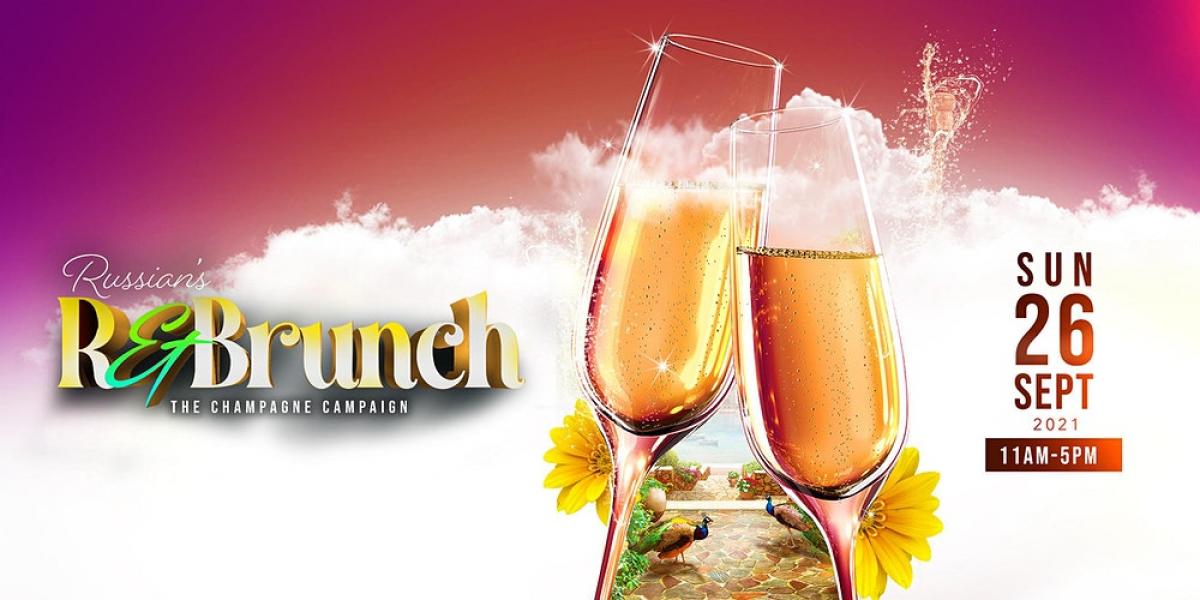 R&Brunch "The Champagne Campaign" flyer or graphic.