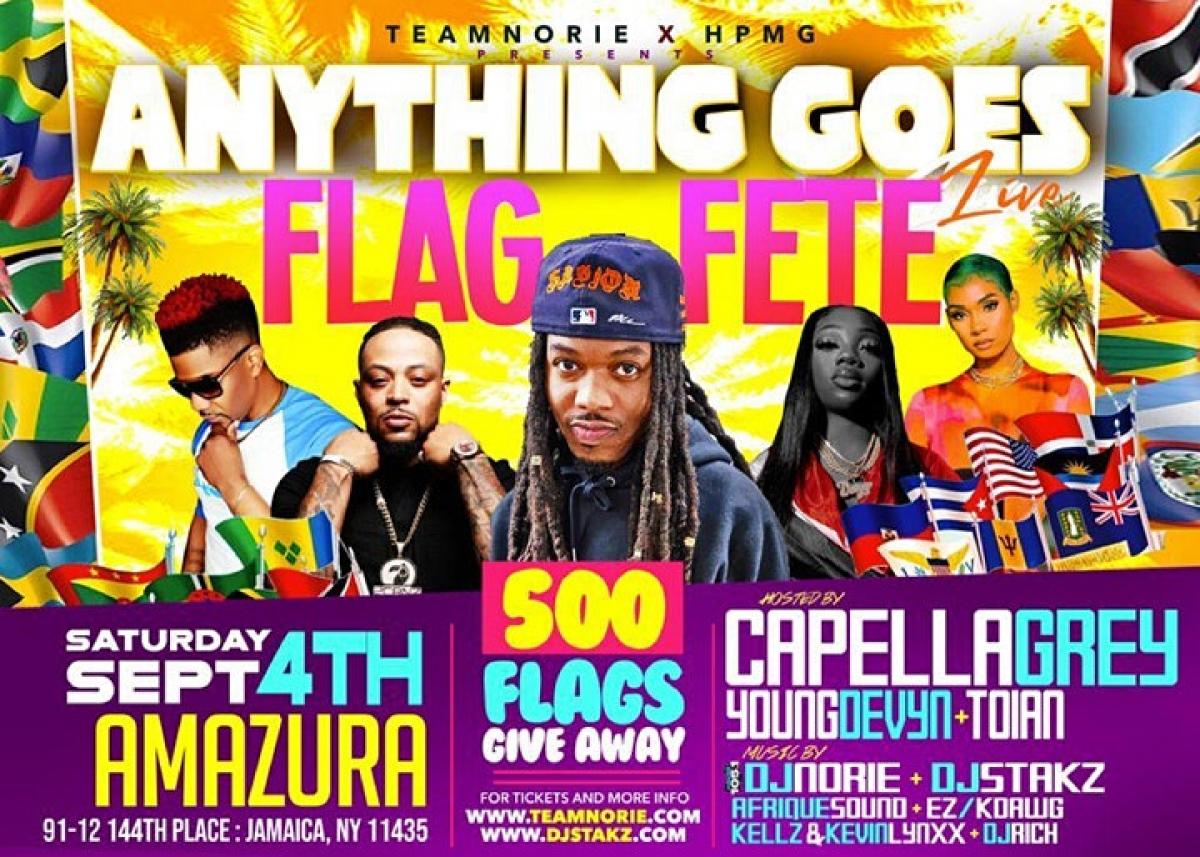 The Ultimate Annual Flag Fete Experience  flyer or graphic.