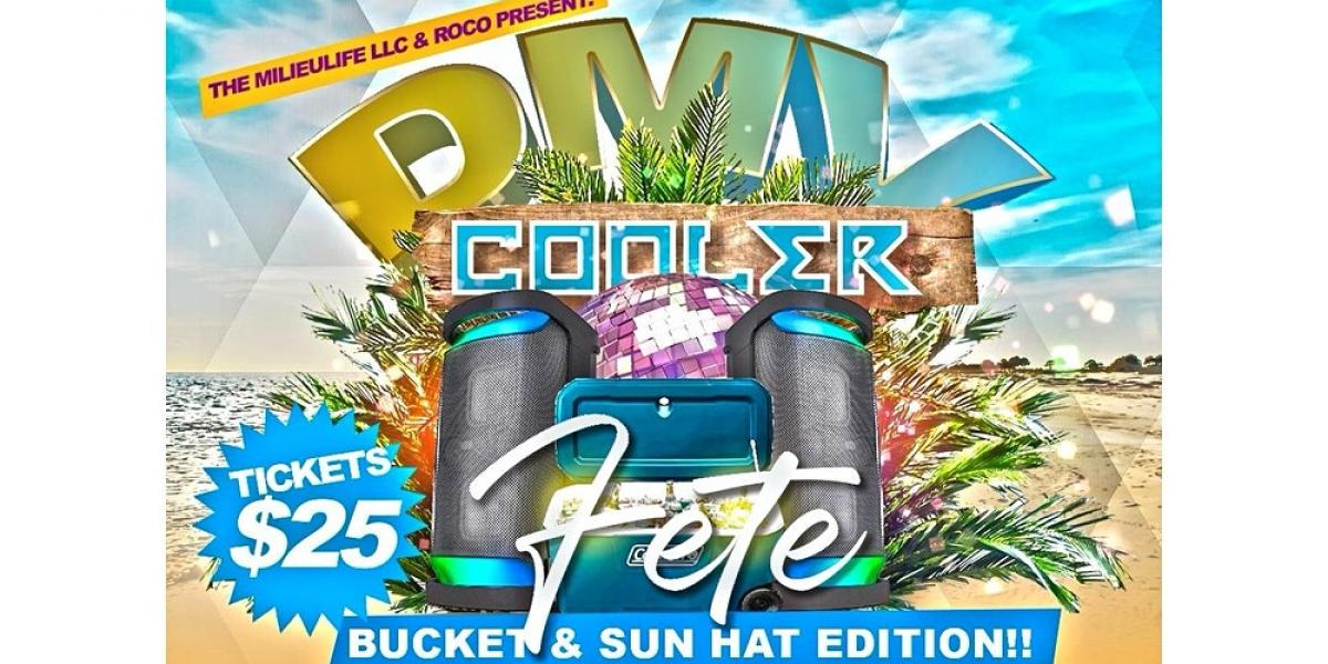 TheMiliEulife LLC & Roco present The DMV Cooler Fete flyer or graphic.