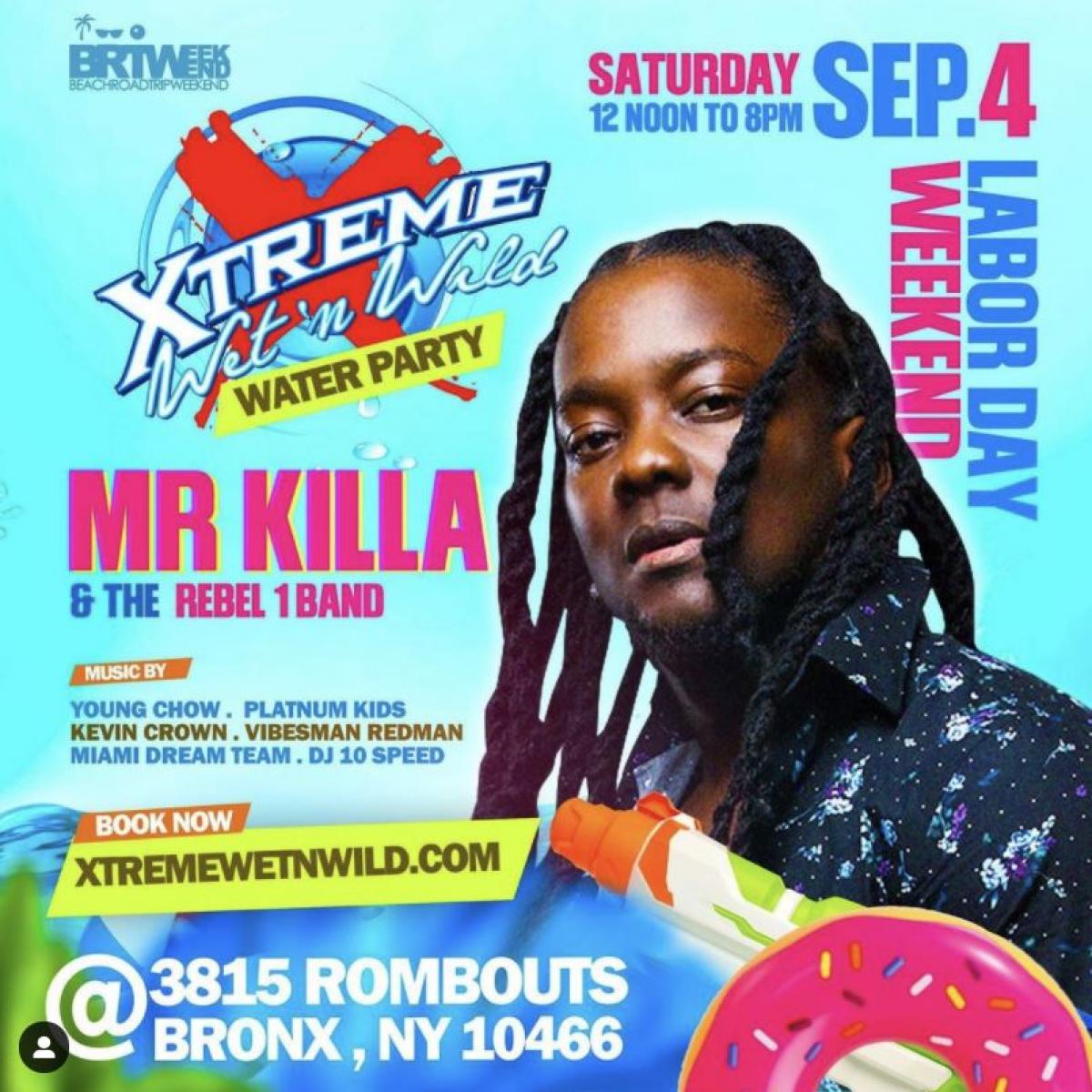 Xtreme Wet N Wild (Water Party) flyer or graphic.