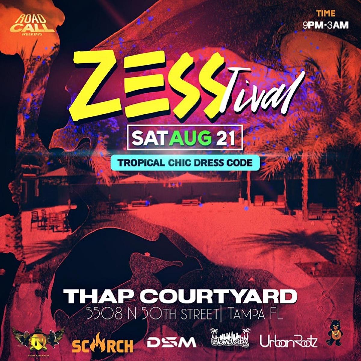 ZESS.tival The Ultimate Tropical Chic Fete flyer or graphic.