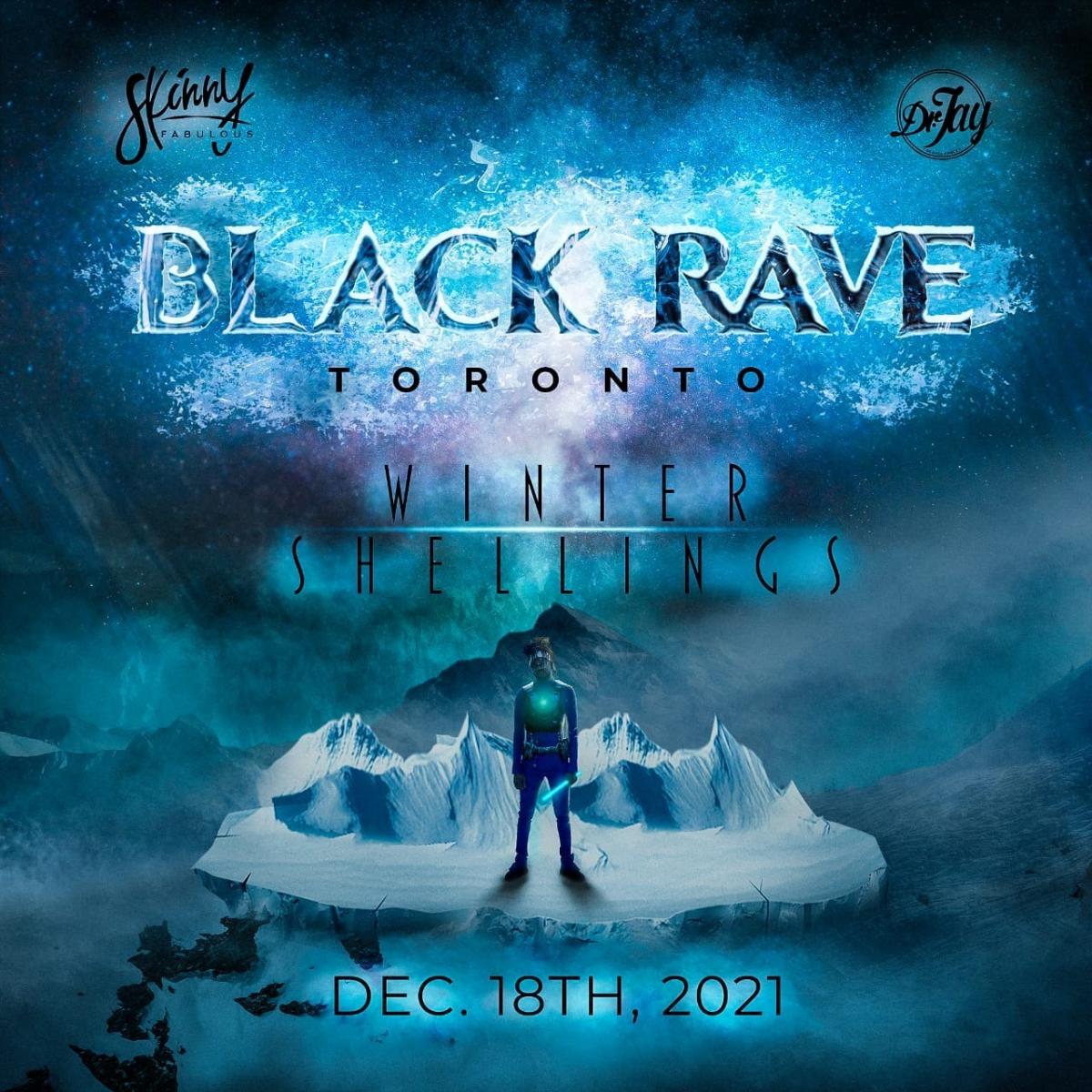 Black Rave - Toronto Winter Shellings flyer or graphic.