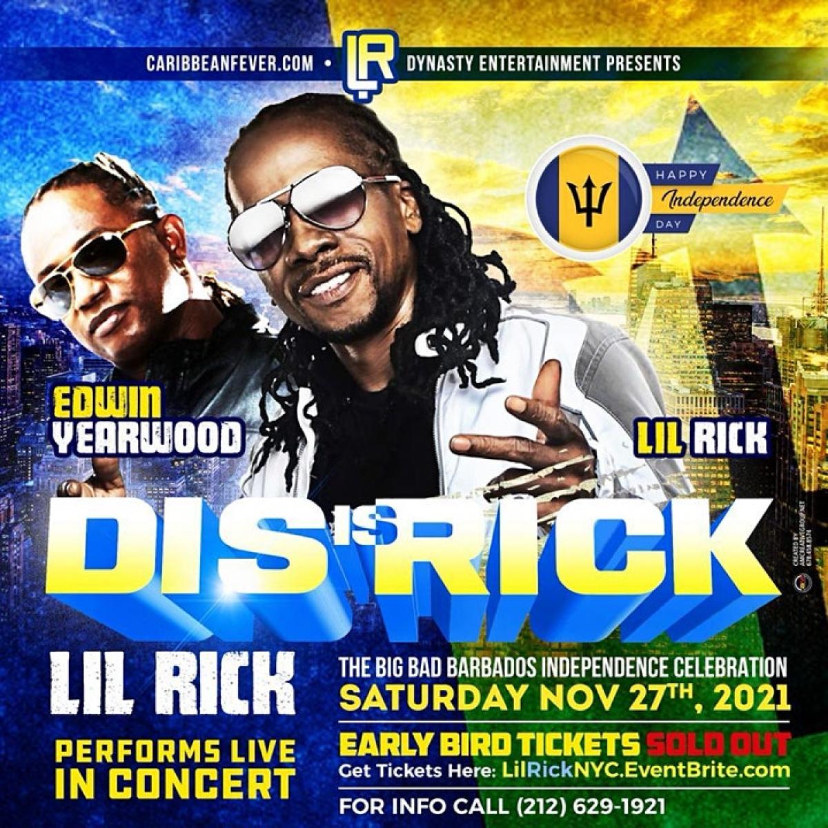 Dis Is Rick NYC flyer or graphic.