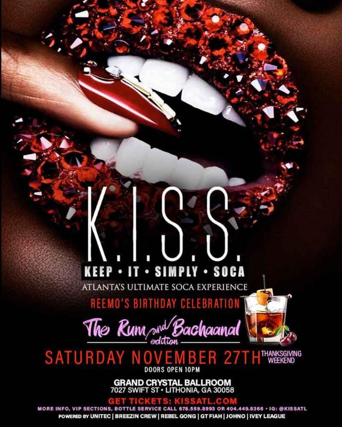 K.I.S.S. flyer or graphic.