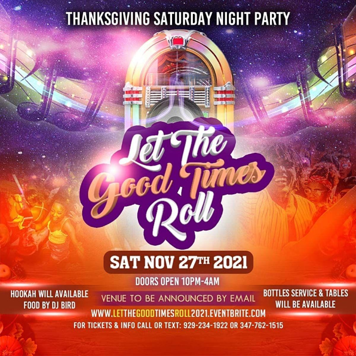 Let The Good Times Roll flyer or graphic.